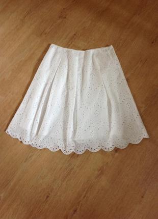 Натуральная юбка на тонкой хлопковой подкладке 100% коттон tcm размер 12