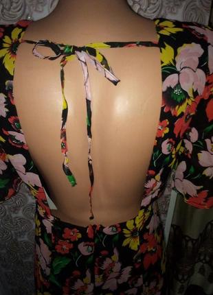 Платье в цветочный принт от бренда topshop.7 фото