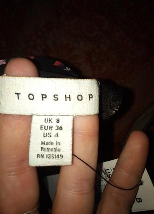 Платье в цветочный принт от бренда topshop.5 фото