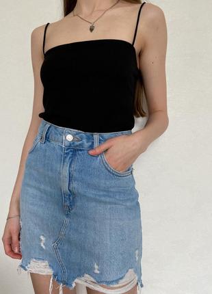 ▫️боди в рубчик на тонких бретелях от h&amp;m.