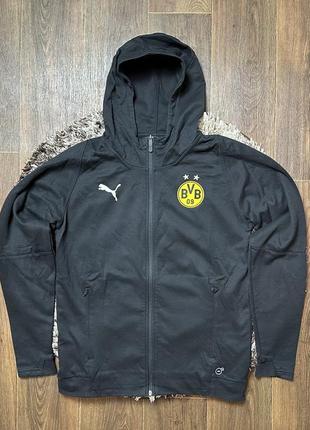 Кофта зип худи толстовка puma borussia dortmund (оригинал)