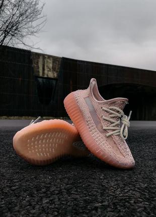 Детские кроссовки adidas yeezy boost 350 v2 synth reflective персиковые2 фото