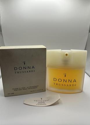 Винтажный парфюмированный дезодорант trussardi donna1 фото