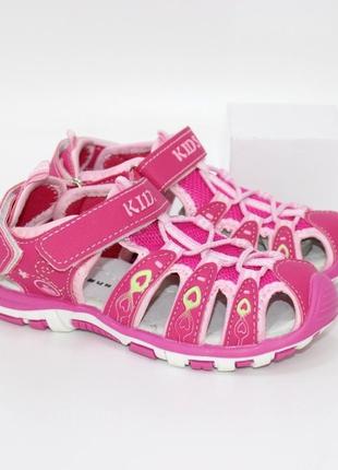 Удобные спортивные босоножки розовые, удобные сандалии для девочек