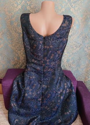 Красивое женское платье из фактурной ткани р.48/50 сарафан3 фото