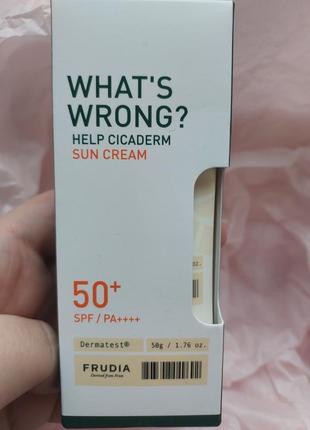 Солнцезащитный крем для лица и тела кикадерм spf50 frudia whats wrong help cica derm sun cream