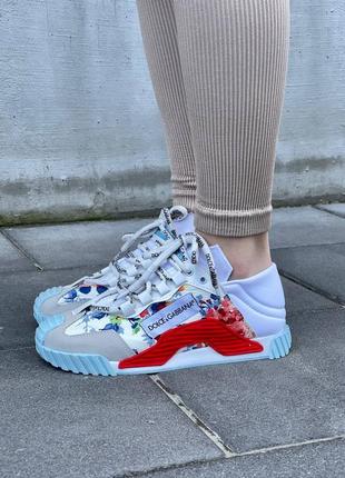 Женские кроссовки do1ce & gabb@na ns1 «white red blue’