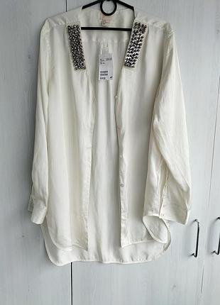 Нова блузка з камінням h&m, розмір м.