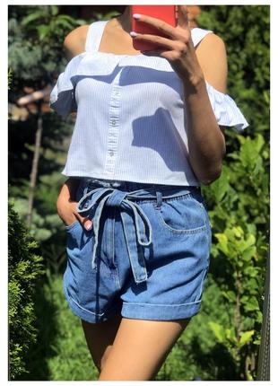 Топ с воланом zara