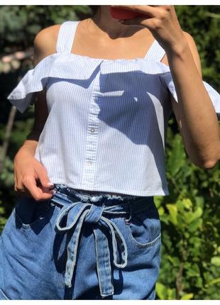 Топ із воланом zara 3