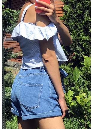 Топ с воланом zara 4