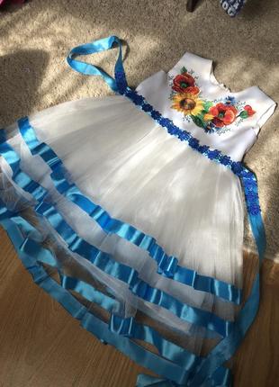 Платье вышиванка вышитое платье