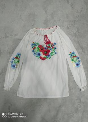 Вышиванка белая на пару