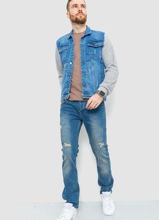 Куртка мужская джинсовая цвет синий4 фото