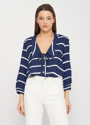 Рубашка блуза в полоску зара