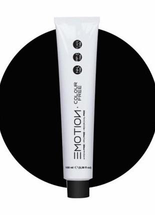 Крем-краска для волос безаммиачная krom  emotion colour free 1.10 сине-черный, 100 мл