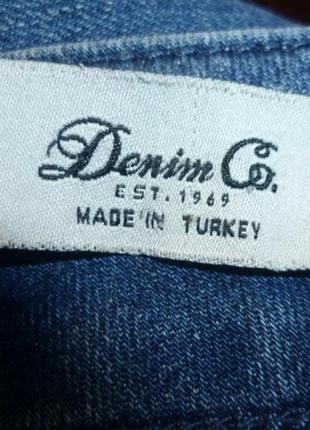Брендовая джинсовая юбка с карманами синяя стрейч,р.,в идеале6 фото