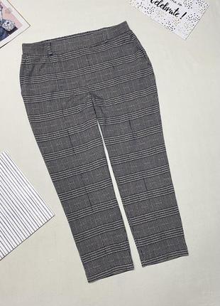 Удобные стрейчевые брюки в клетку известного бренда lands end, размер 50-52 🌷