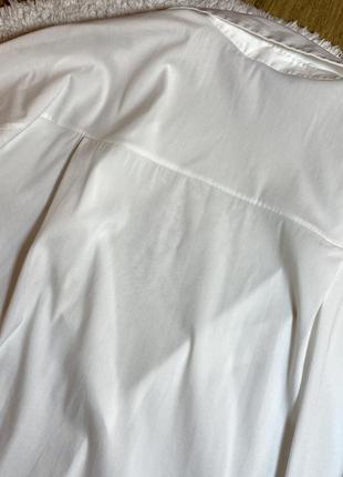 Удлиненная рубашка oversize с разрезами сбоку пуговицами8 фото
