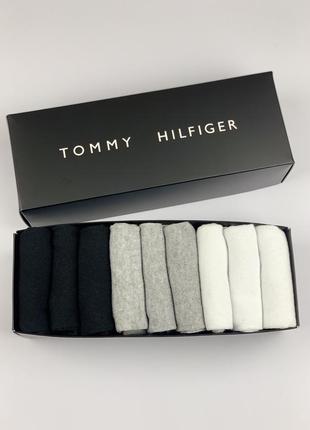 Набір шкарпеток tommy hilfiger короткі в подарунковій коробці 9 пар3 фото