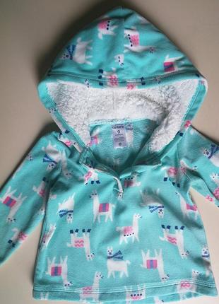 Флисовая кофточка carters 9 м