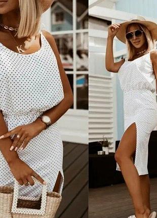 Літній сарафан із розрізом3 фото
