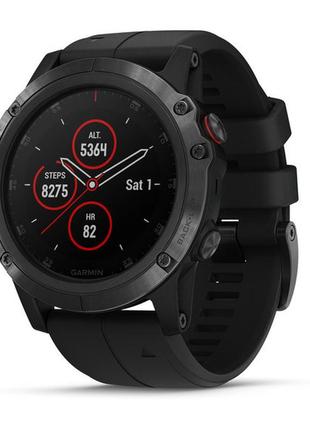 Смарт часы garmin fenix 5x plus sapphire black б/у1 фото