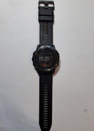 Смарт часы garmin fenix 5x plus sapphire black б/у3 фото