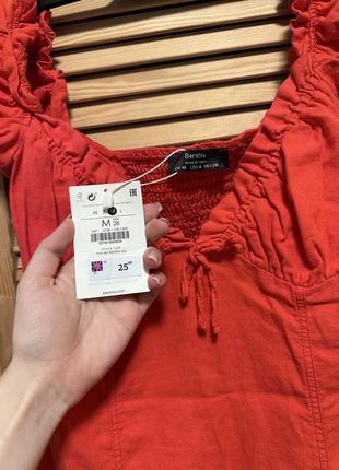 Красное платье bershka s-m2 фото