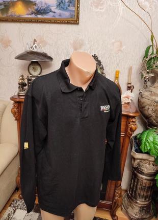 Рубашка поло мужская с длинными рукавами джемпер