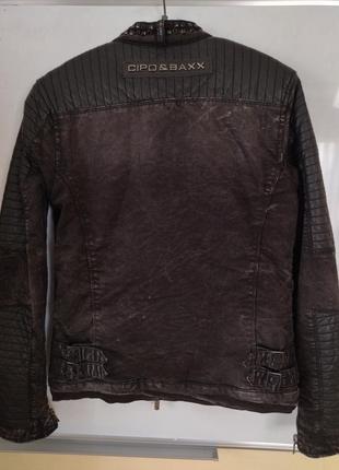 Ексклюзив! оригінальна брендова чоловіча куртка бренду cipo & baxx. розмір м3 фото