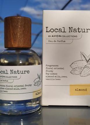 Парфумована вода мигдаль local nature by avon collections almond, 50 мл