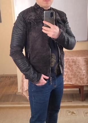 Ексклюзив! оригінальна брендова чоловіча куртка бренду cipo & baxx. розмір м