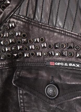 Эксклюзив! оригинальная брендовая мужская куртка бренда cipo &amp; baxx. размер м9 фото