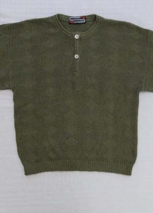 Джемпер, итальялия, от alain manoukian, винтаж, коттон, акрил