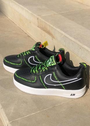 Молодежные женские кожаные кроссовки nike air force 1 worldwide 🆕 найк форс4 фото