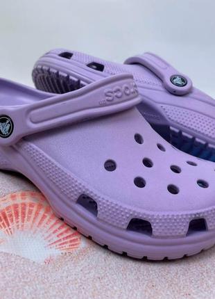 Женские кроксы сабо crocs classic lavender original