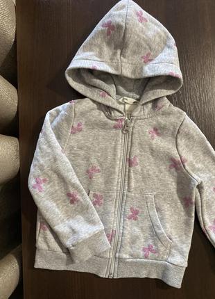 Кофта на блискавкі hm 2/3роки