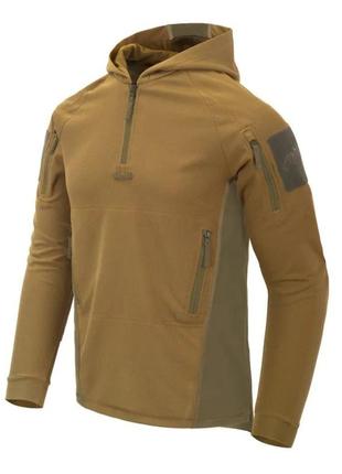 Тактична сорочка helikon-tex range hoodie topcool - coyote/adaptive green (bl-brh-tc-1112a)