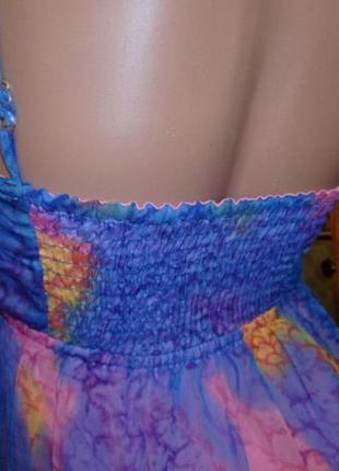 Легкое летнее платье сарафан миди с открытыми плечами,можно для беременных4 фото