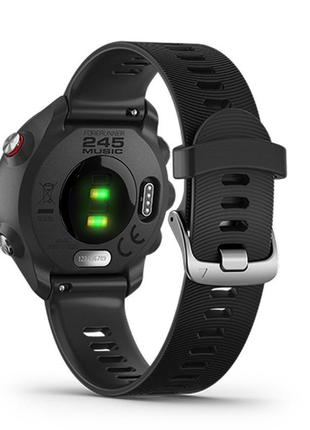 Силиконовый ремешок на смарт часы garmin forerunner 245 m / 645. и на другие. ш. 20 мм . черный цвет1 фото