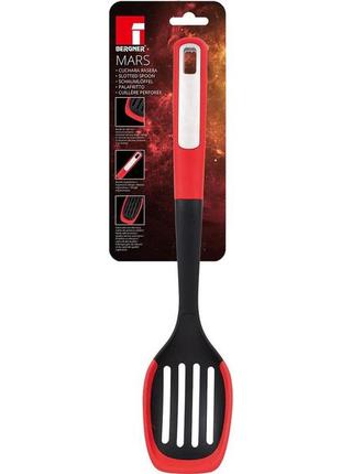 Поварская ложка с прорезями 34х7.2х3.9 см mars bergner bg-38871-rd