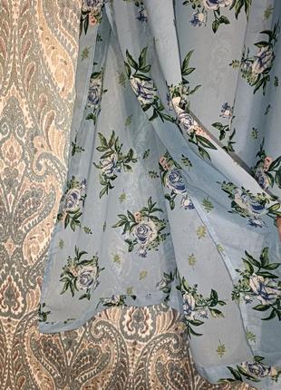 Красивое длинное платье / сарафан в цветочный принт / большого размера бренда h&m5 фото