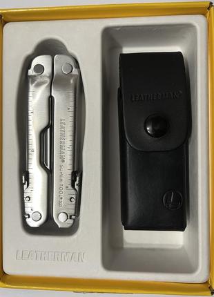 Мультитул leatherman super tool 300 831183 с кожаным чехлом