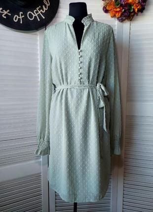 Платье короткое до колена нежно зеленое матное от  na-kd7 фото