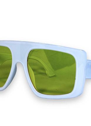 Сонцезахисні жіночі окуляри 13061-4 білі, маска