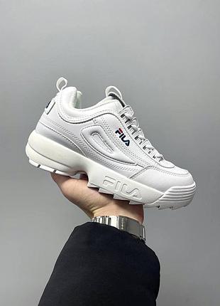 Стильные кроссовки fila disruptor 2 low white белые