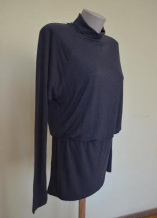Шикарная брендовая  туника платье шерсть 30 % фасон с напуском от benetton7 фото