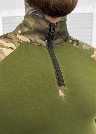 Військова тактична бойова сорочка-убакс налокітниками мультикам4 фото