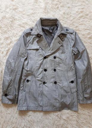 Мужская классическая легкая куртка тренч короткий плащ от polo villae usa3 фото